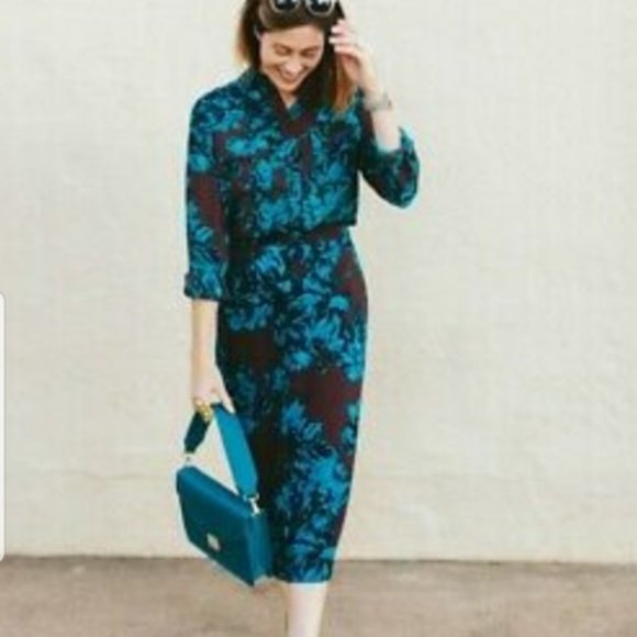 WHO WHAT WEAR Floral Midi Pencil Skirt sz8 NWT - Picture 2 of 14